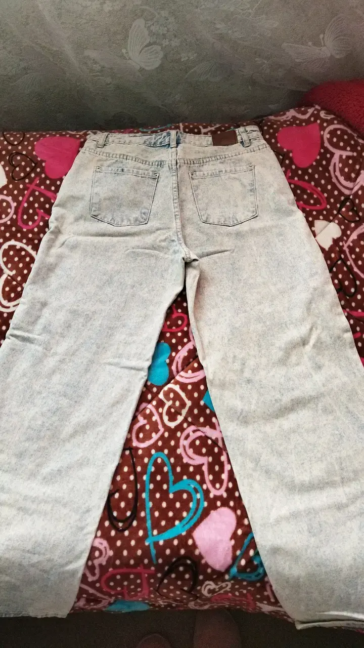 Jeans de mezclilla azul claro para mujer - 3