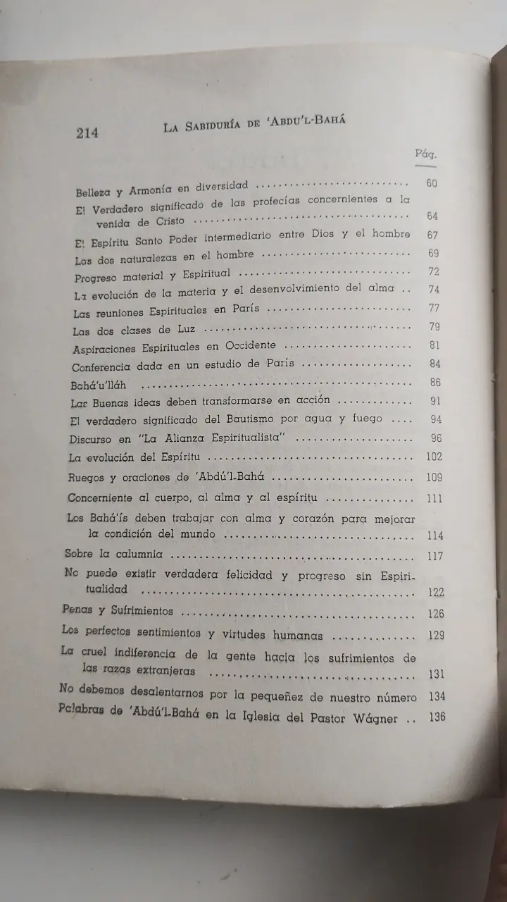 Libro 'La Sabiduría de 'Abdu'l-Bahá' Bahaísmo - 5