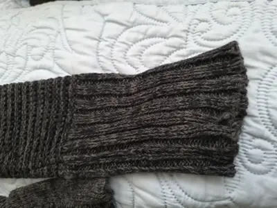Suéter de lana gris Umbrale para mujer - miniatura 6