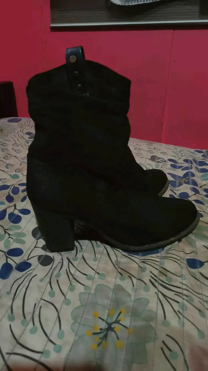 Botines negros de tacón alto para mujer - 2