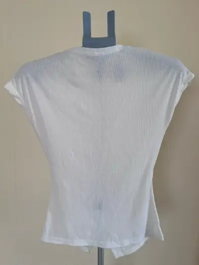 Polera cruzada blanca para mujer talla S - miniatura 5