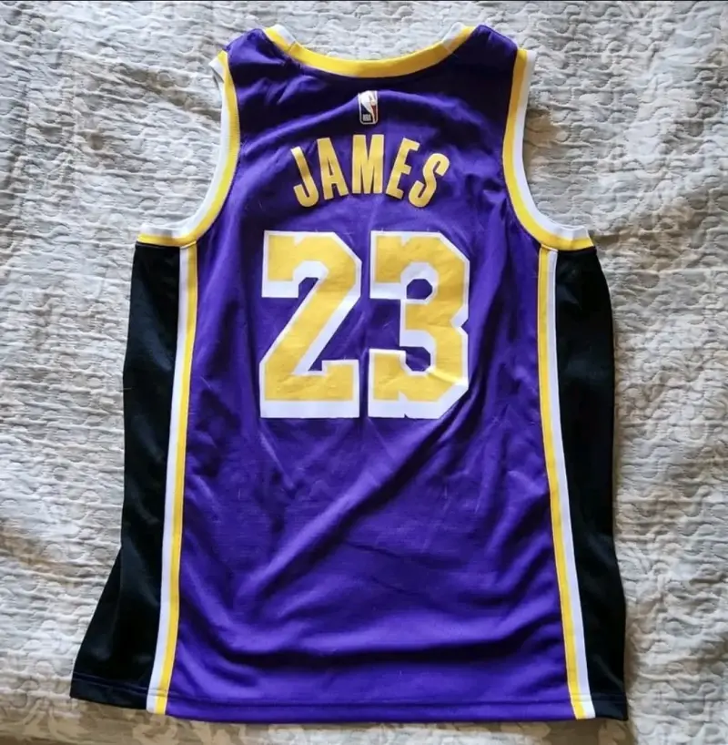 Camiseta NBA Lakers LeBron James Morada - 2