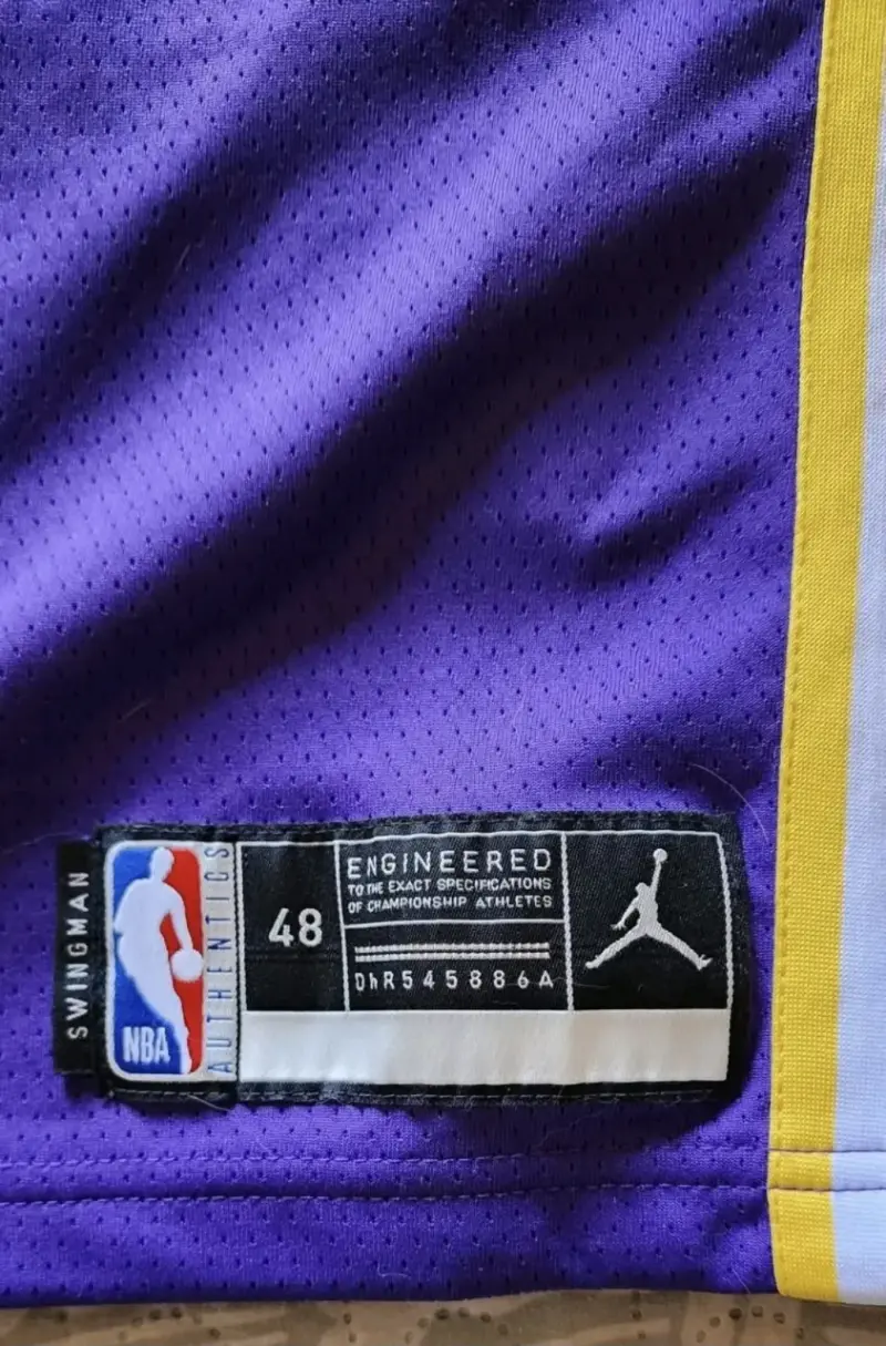 Camiseta NBA Lakers LeBron James Morada - 3