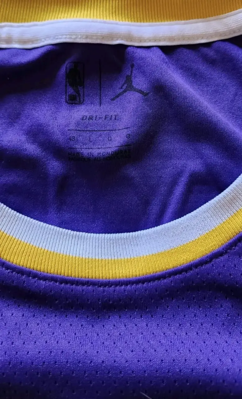 Camiseta NBA Lakers LeBron James Morada - 4