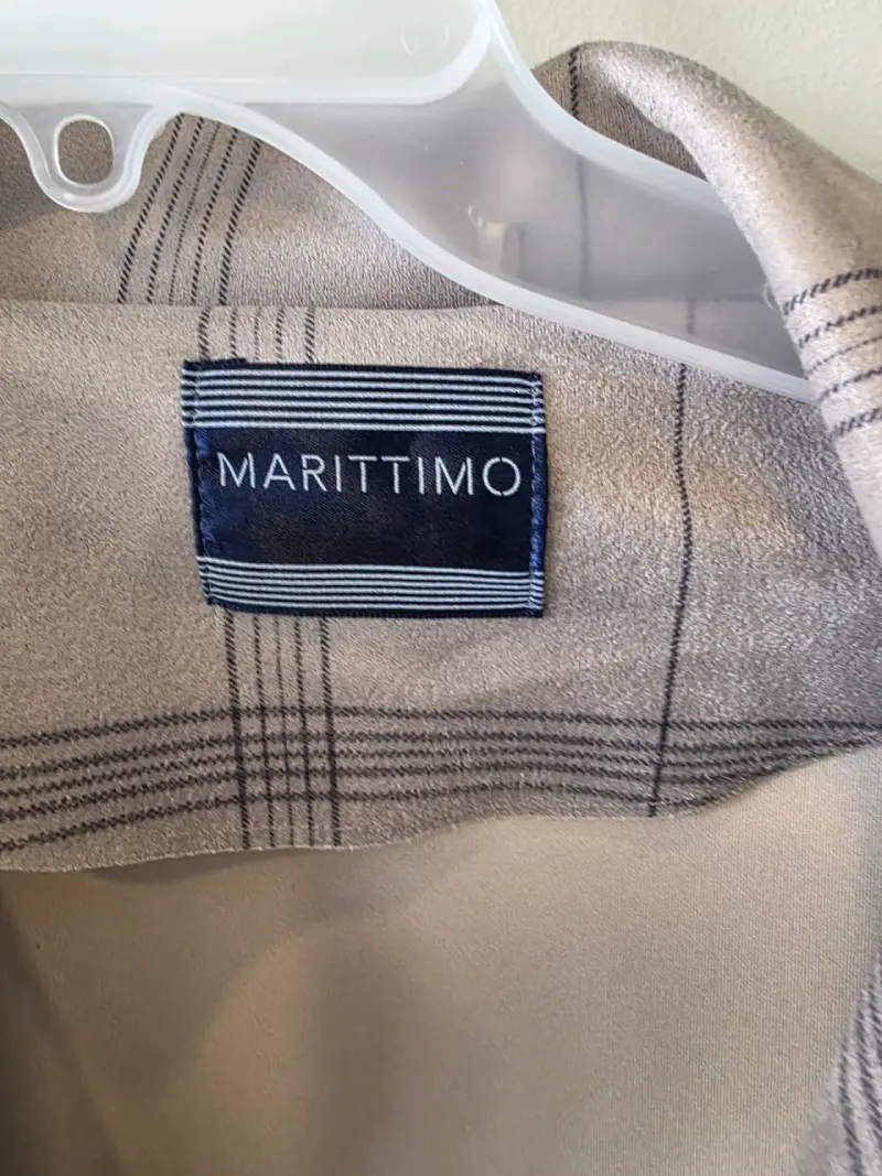 Blazer a cuadros beige Marittimo - 2
