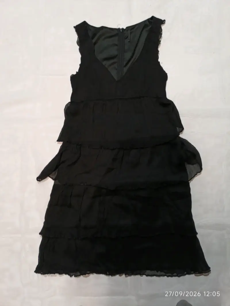 Vestido de fiesta negro Naf Naf talla 36 - 5