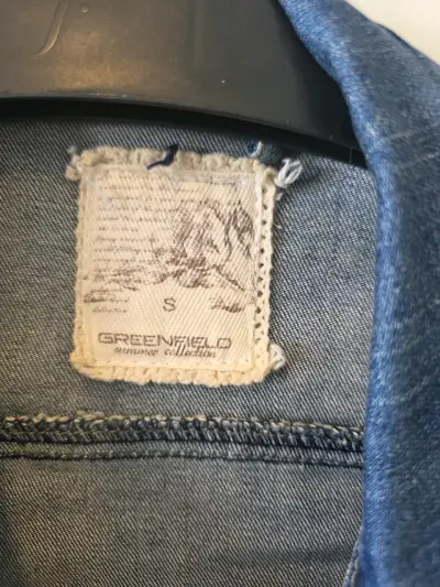Chaqueta de mezclilla azul para mujer Greenfield - miniatura 2