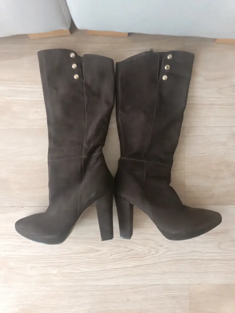 Botas de tacón Cacharel café chocolate - 3