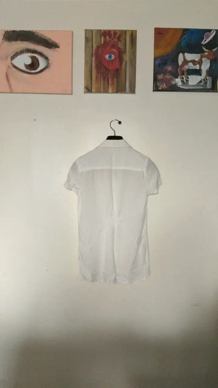 Blusa blanca de mujer talla S - 2