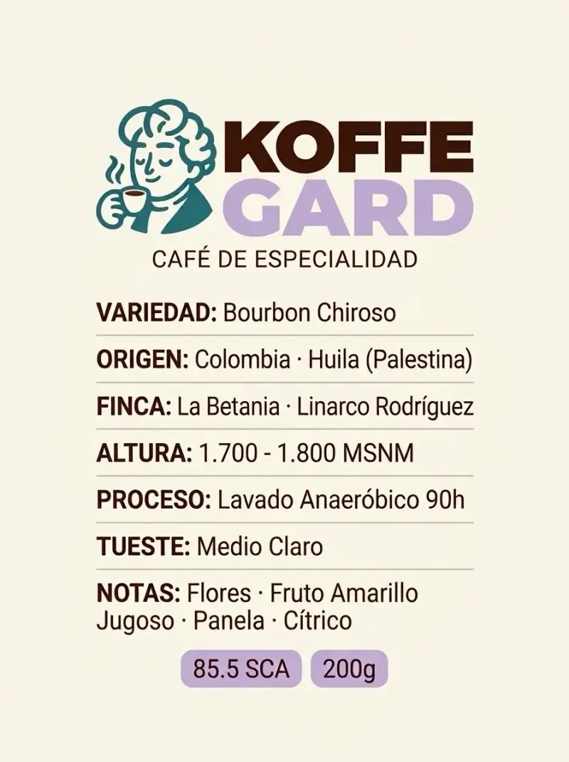 Café de especialidad Bourbon Chiroso 200g - 1