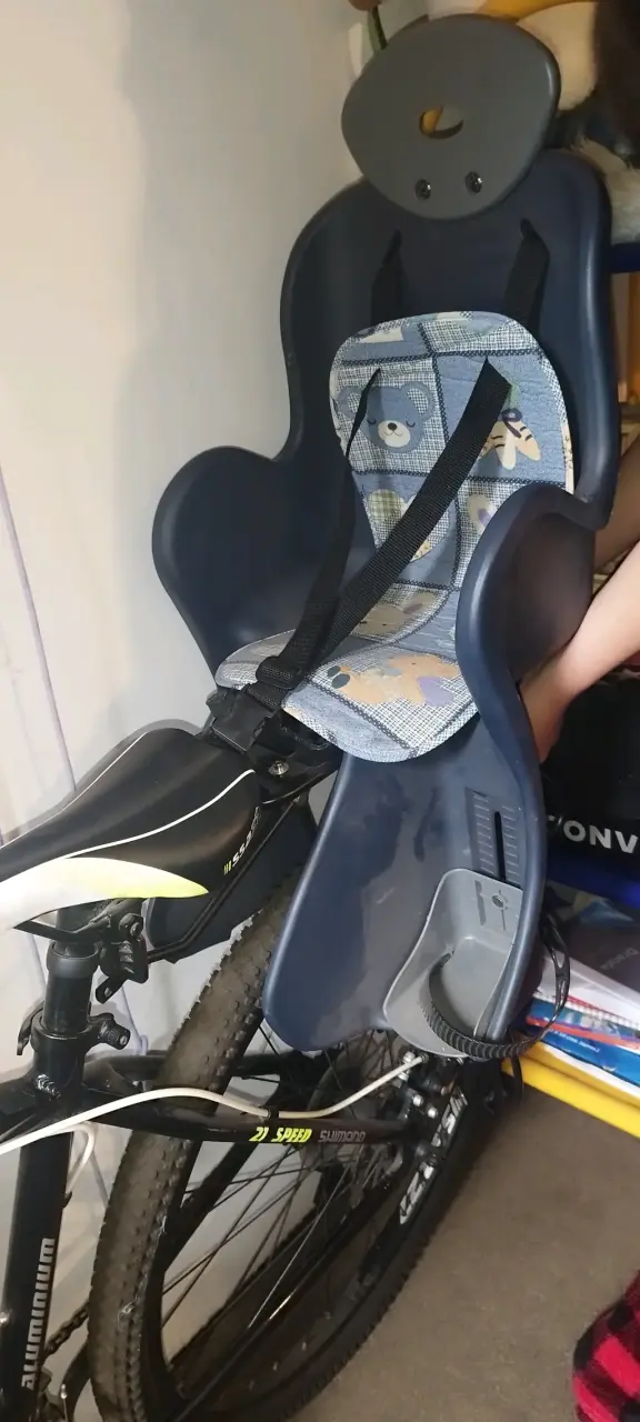 Bicicleta Brabus Blackfox 27 con asiento infantil - 3