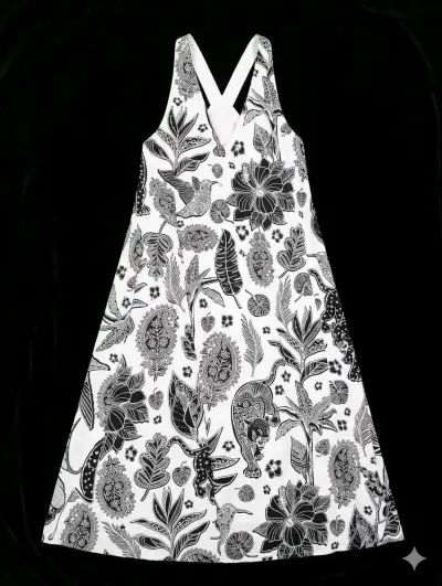 Vestido largo amarillo sin mangas - miniatura 2