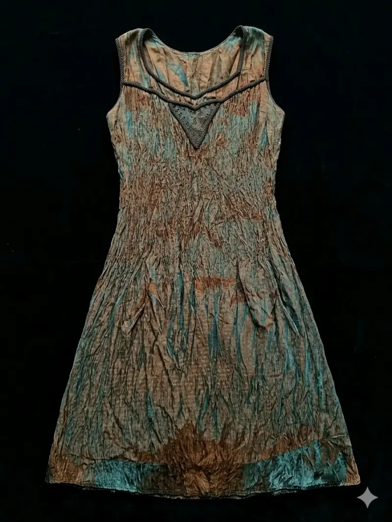 Vestido largo amarillo sin mangas - 3