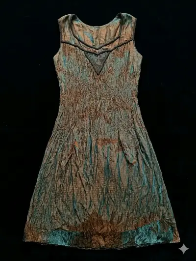 Vestido largo amarillo sin mangas - miniatura 3