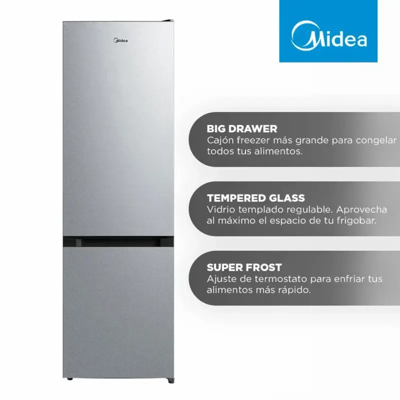 Refrigerador Midea 262L con Cajón Freezer - 2