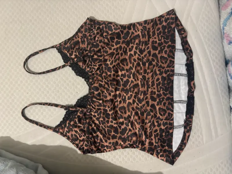 Top de tirantes con estampado animal print - 2