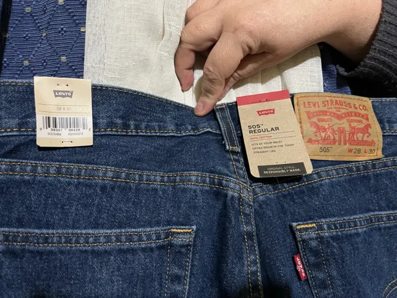 Jeans Levi's 505 Regular Fit Azul - 2