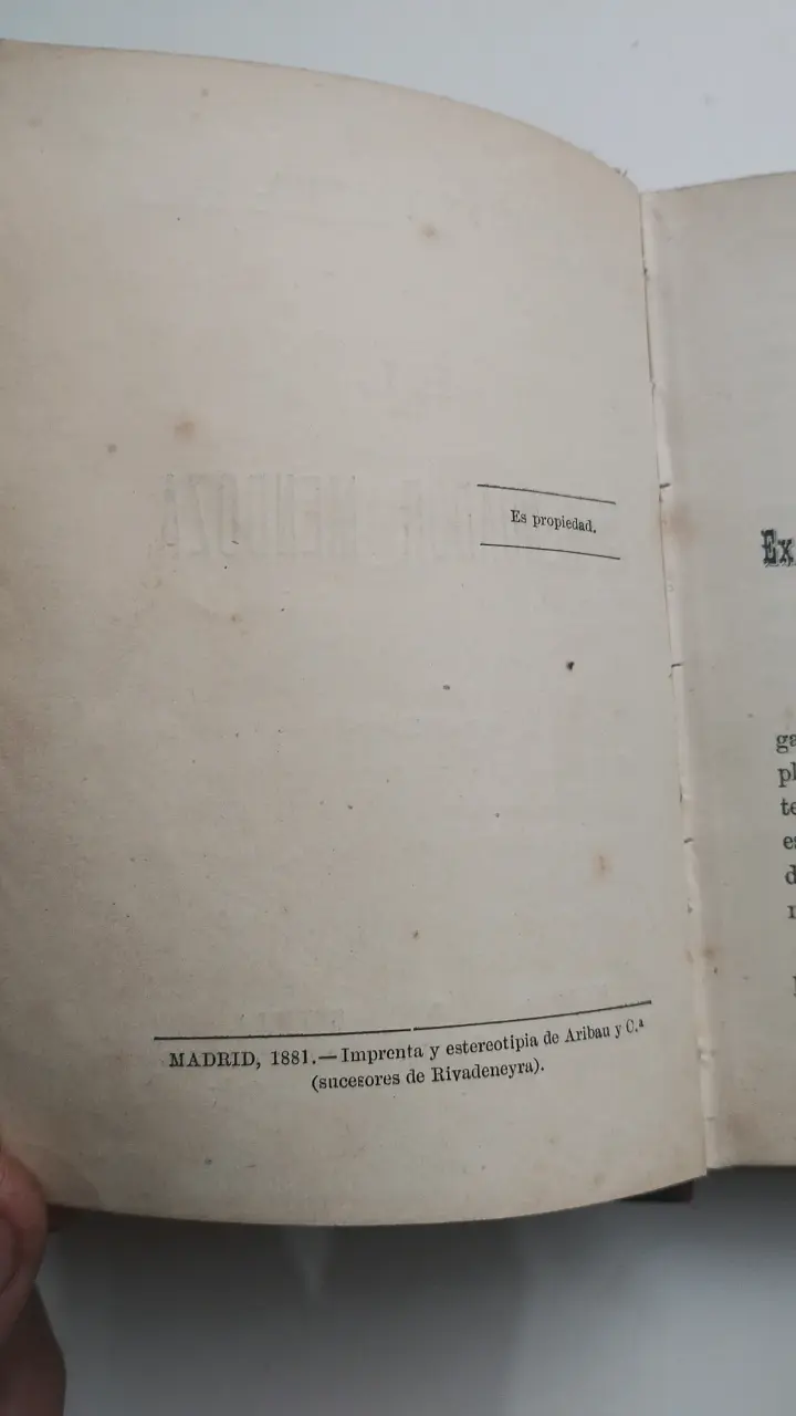 Libro antiguo 'El Comendador Mendoza' de Juan Valera - 3