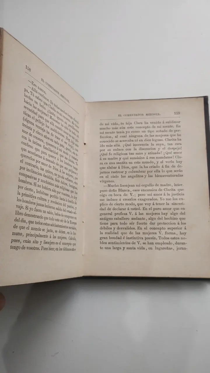 Libro antiguo 'El Comendador Mendoza' de Juan Valera - 5
