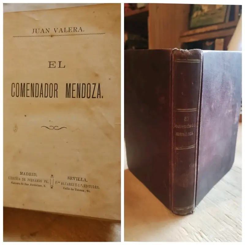 Libro antiguo 'El Comendador Mendoza' de Juan Valera - 6