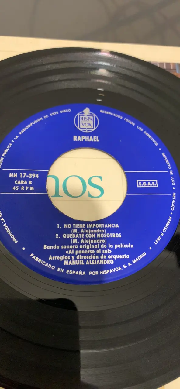 Vinilos de Raphael Eurovision '67 y Canciones Clásicas - 4