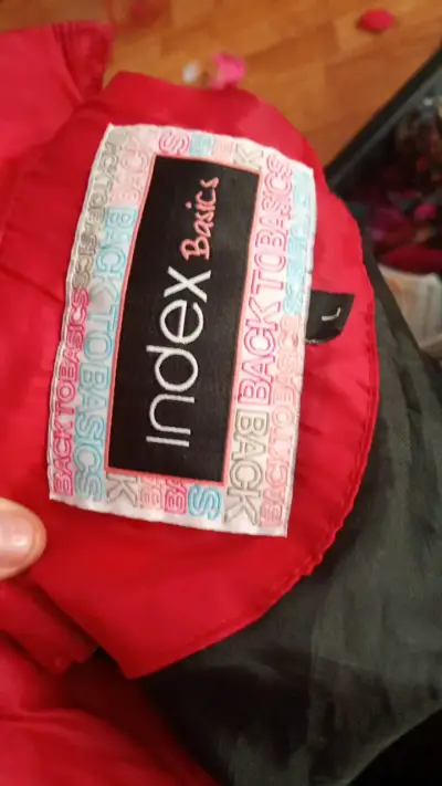 Chaqueta acolchada roja para mujer Index Basics - miniatura 2