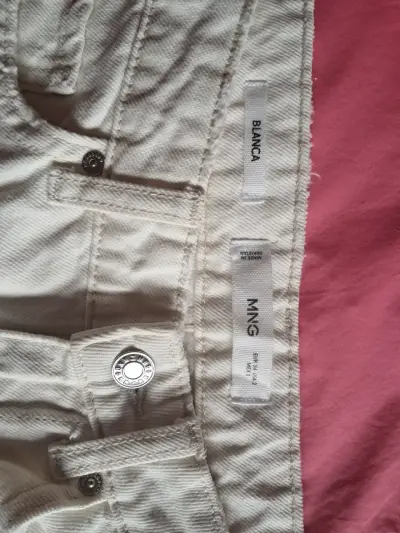 Jeans blancos MNG con estilo deshilachado - miniatura 3