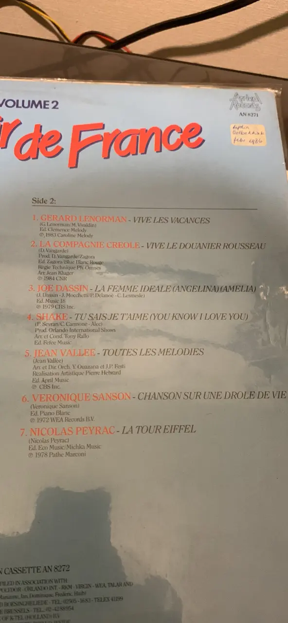 Vinilo Souvenir de France Volumen 2 - 2