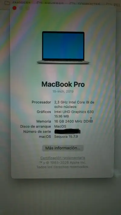 MacBook Pro 15-inch 2019 con Intel Core i9 - miniatura 1