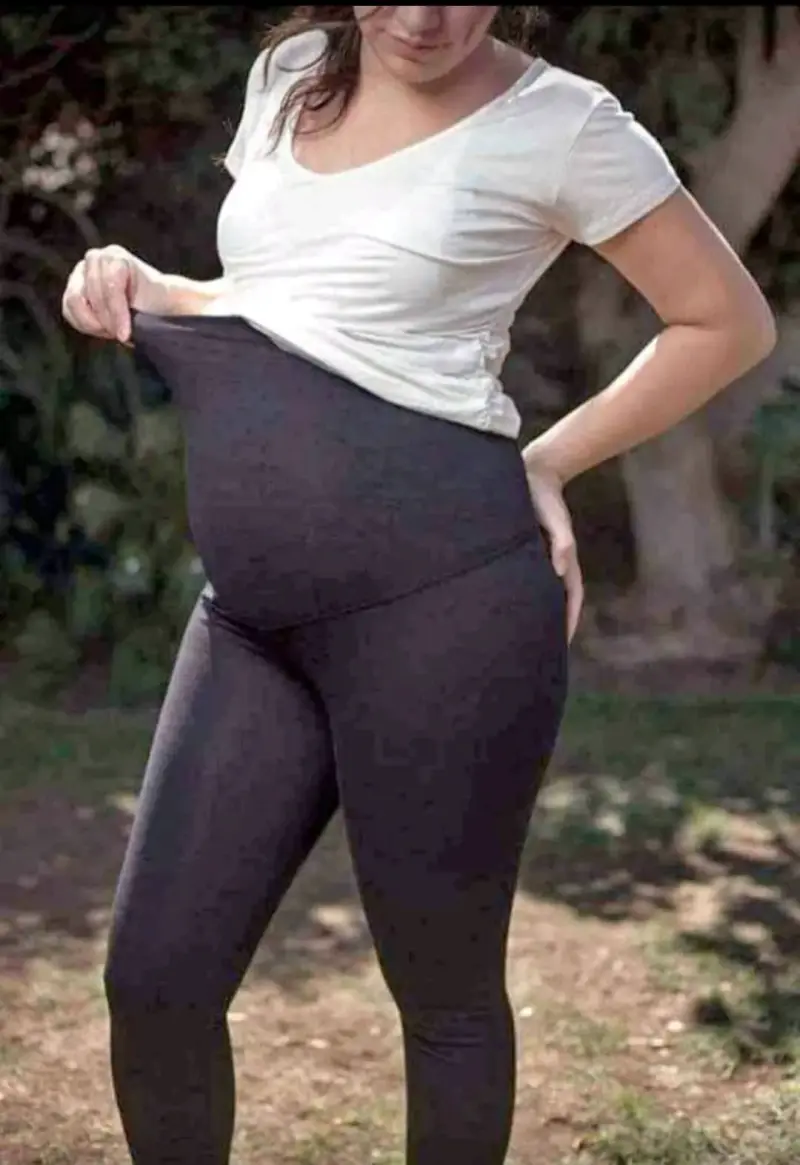 Leggings de maternidad negros cómodos