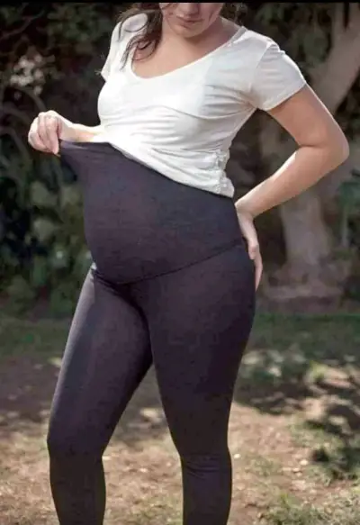 Calzas Leggings de maternidad negros cómodos - miniatura 1