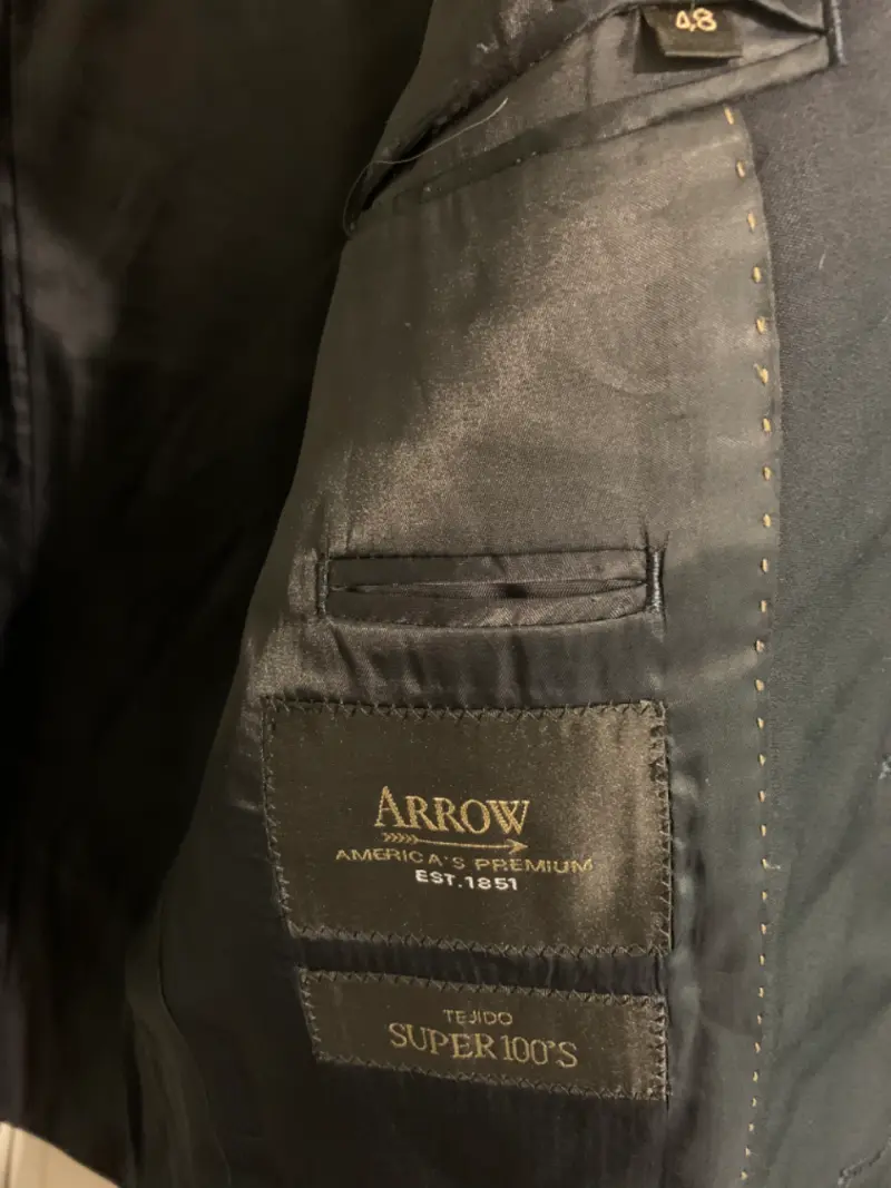 Blazer azul marino Arrow para hombre L - 4