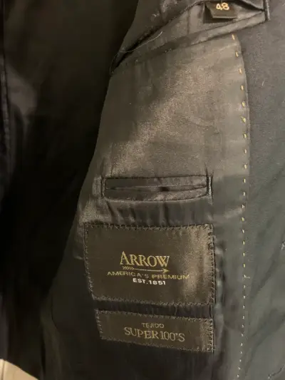 Blazer azul marino Arrow para hombre L - miniatura 4