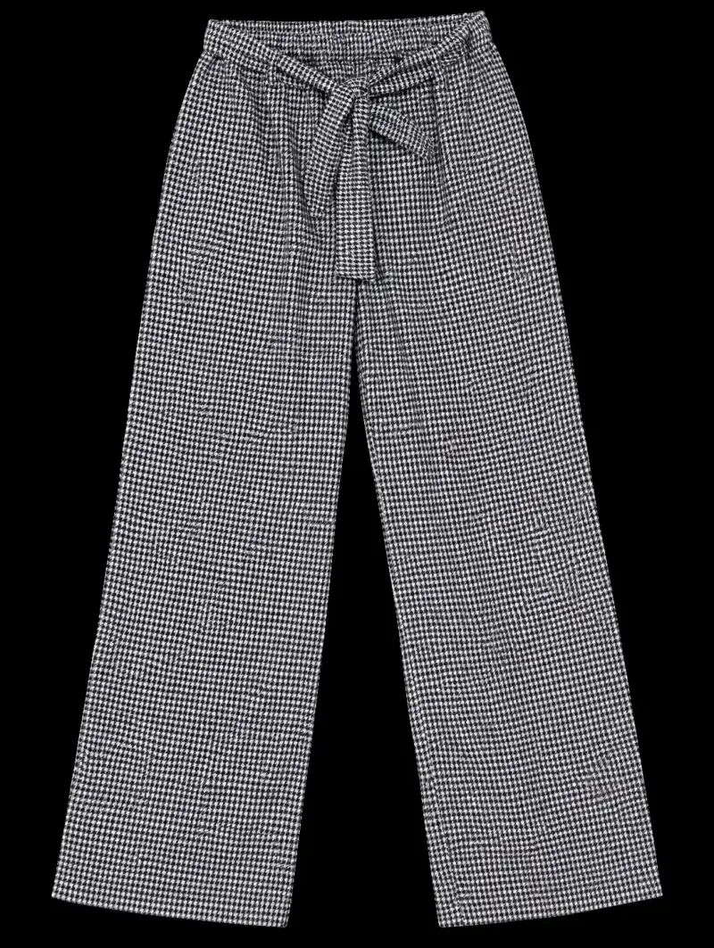 Pantalones a cuadros con lazo Blu Girl - 1