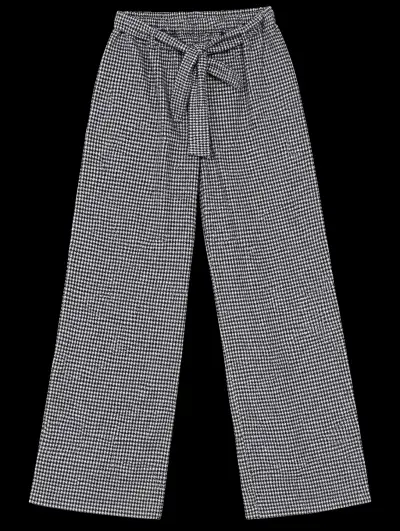 Pantalones a cuadros con lazo Blu Girl - miniatura 1