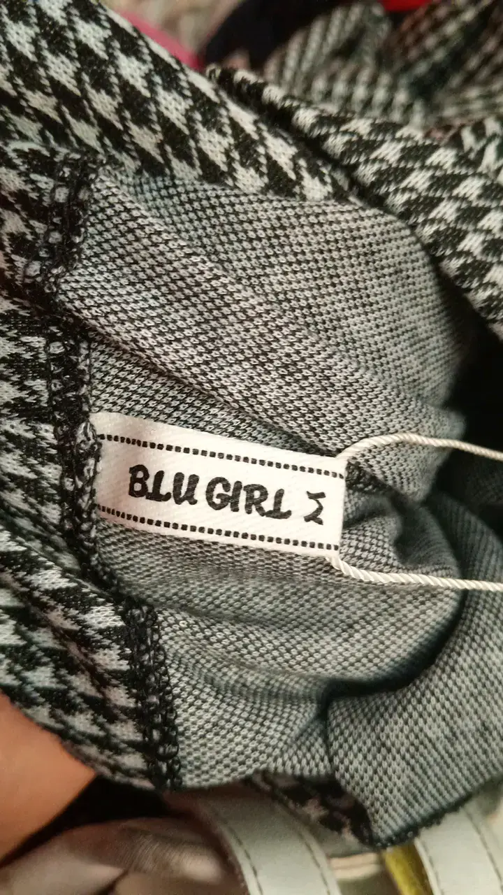 Pantalones a cuadros con lazo Blu Girl - 2