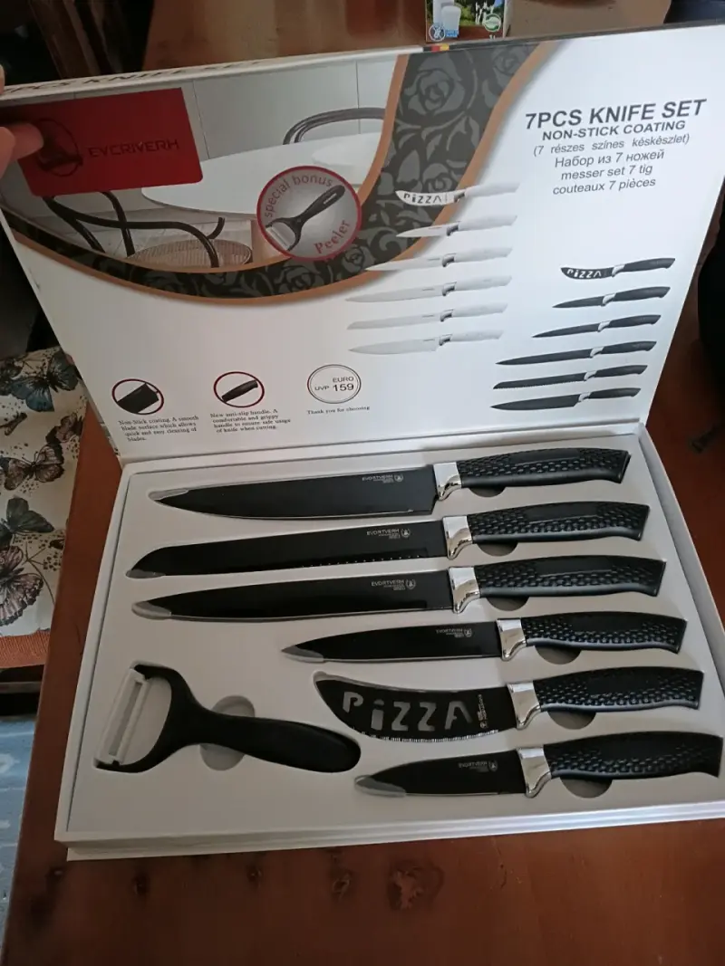 Set de cuchillos antiadherentes Everrich 7 piezas - 2