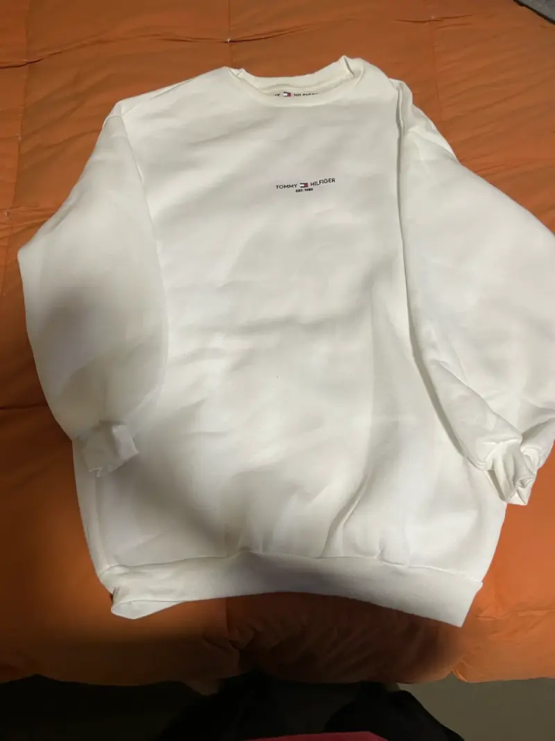 Polerón blanco Tommy Hilfiger unisex