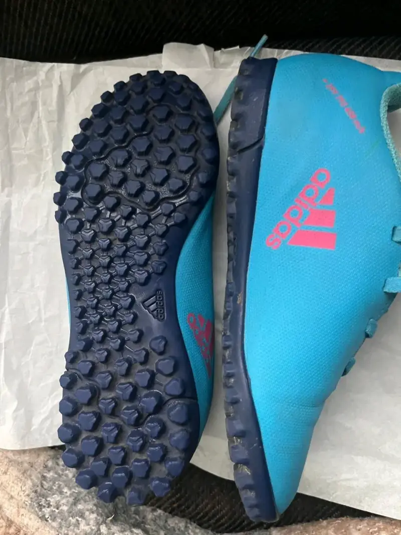 Zapatillas de fútbol Adidas turquesa para césped a - 2