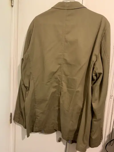 Blazer casual verde oliva para hombre talla XL - miniatura 2