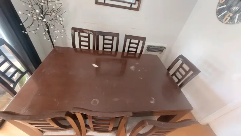 Juego de Comedor de Madera de lenga con 8 Sillas - 3