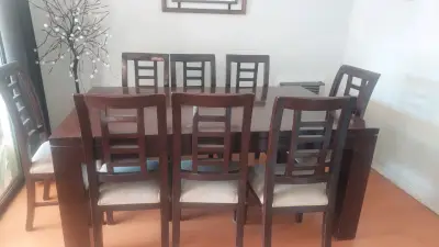 Juego de Comedor de Madera de lenga con 8 Sillas - miniatura 5