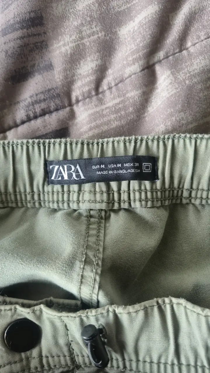 Pantalón Parachute Baggy Zara Talla M - 3