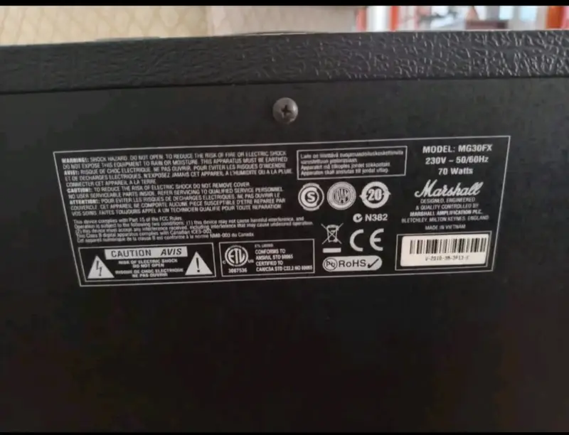 Amplificador Marshall MG30FX 30W para guitarra - 3