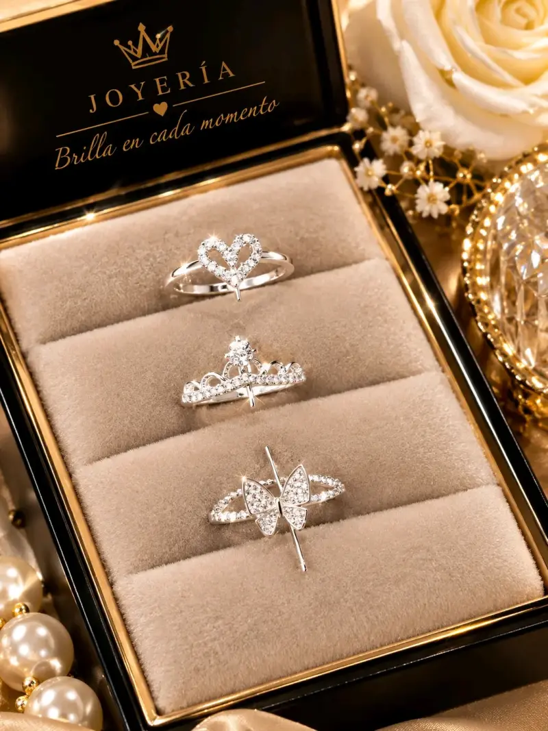 Set de Joyas de Plata con Piedras Preciosas - 3