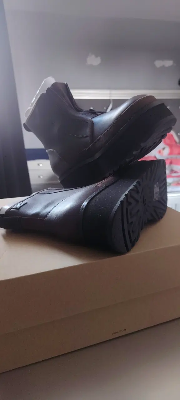 Botines de cuero marrón UGG - 3