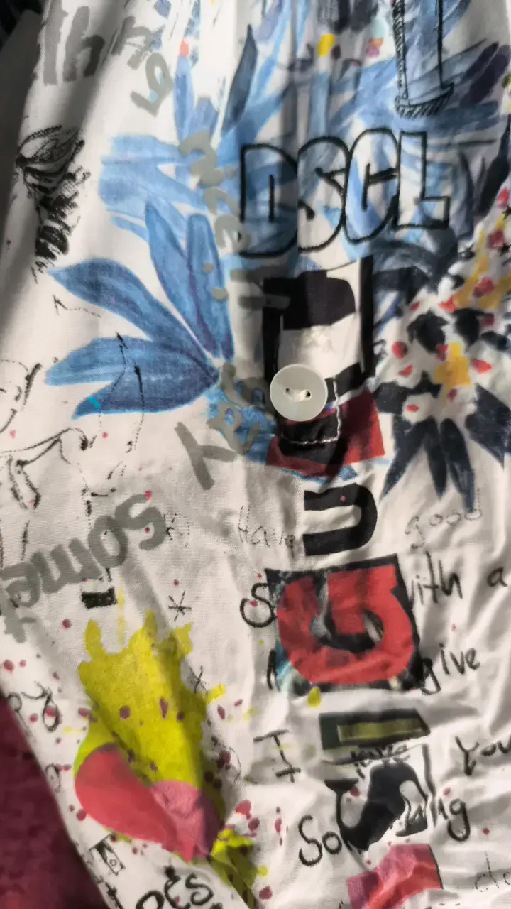 Blusa Desigual estampada blanca de manga larga - 6