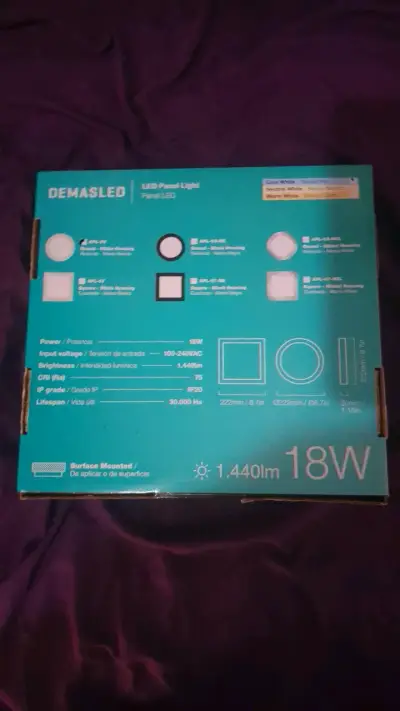 Panel LED Demasled 18W de superficie - miniatura 2