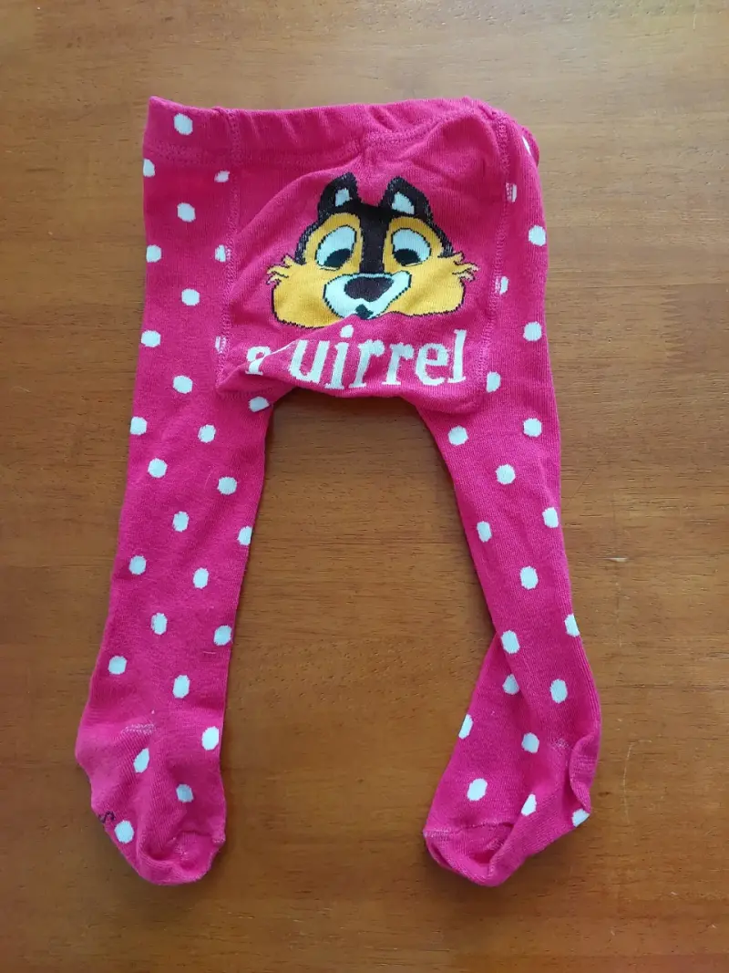 Jardinera de mezclilla para niña con pantys - 2