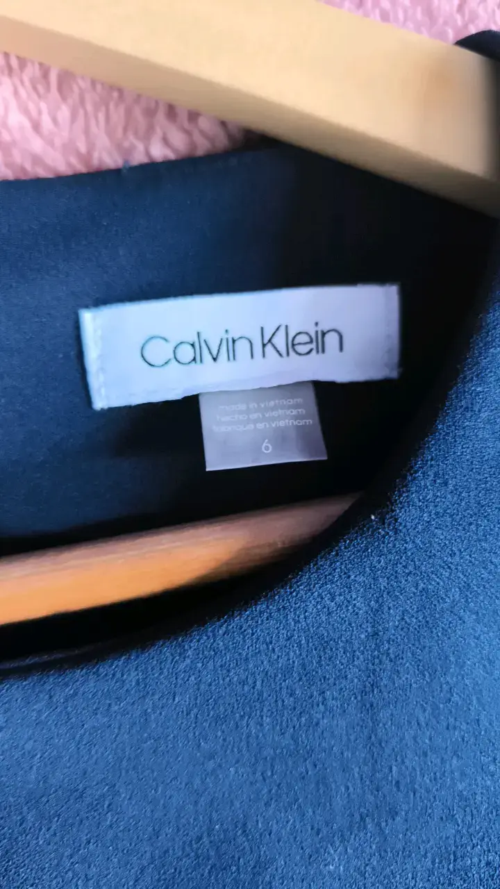Vestido azul con botones Calvin Klein - 2